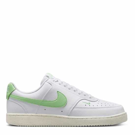 Nike Court Vision Low Next Nature Trainers Бяло/Зелено/Платно Найк Обувки