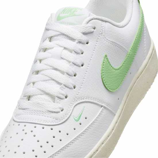 Nike Court Vision Low Next Nature Trainers Бяло/Зелено/Платно Найк Обувки