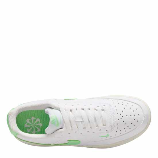 Nike Court Vision Low Next Nature Trainers Бяло/Зелено/Платно Найк Обувки
