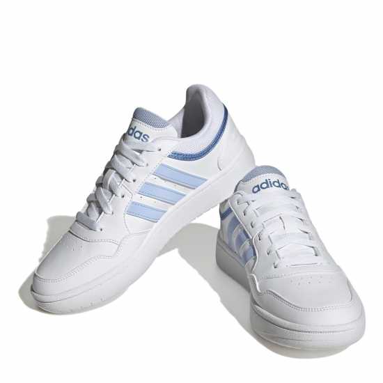 Adidas Дамски Маратонки Hoops 3.0 Ladies Trainers White/Blue Дамски маратонки