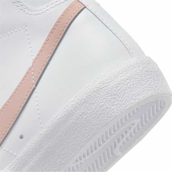 Nike Blazer Mid 77 Hi Top Trainers White/Pink Дамски високи кецове