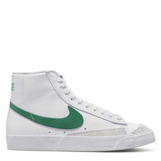 Nike Blazer Mid 77 Hi Top Trainers Бяло/Зелено Дамски платненки и гуменки