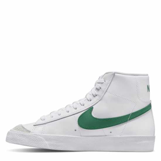 Nike Blazer Mid 77 Hi Top Trainers Бяло/Зелено Дамски платненки и гуменки