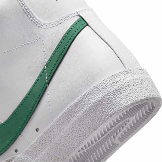 Nike Blazer Mid 77 Hi Top Trainers Бяло/Зелено Дамски платненки и гуменки