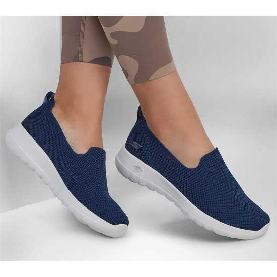 Skechers Маратонки Без Връзки Go Walk Joy Slip On Trainers Womens Морско синьо/Бяло Дамски маратонки