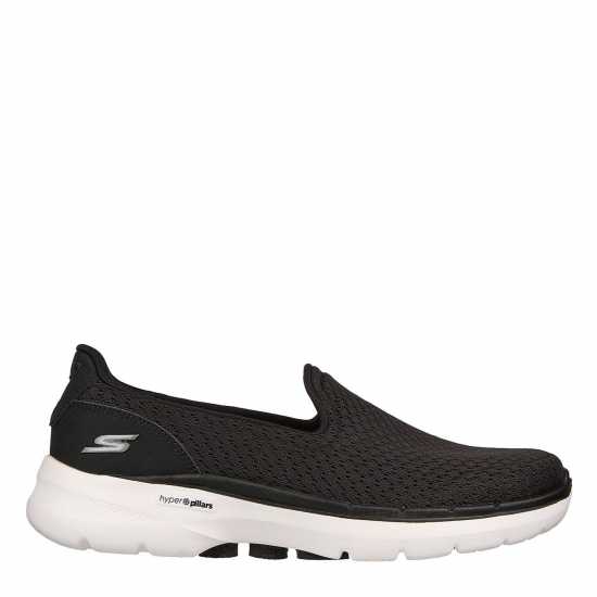 Skechers Мъжки Маратонки Go Walk 6 Sea Coast Womens Trainers Черно/Бяло 
