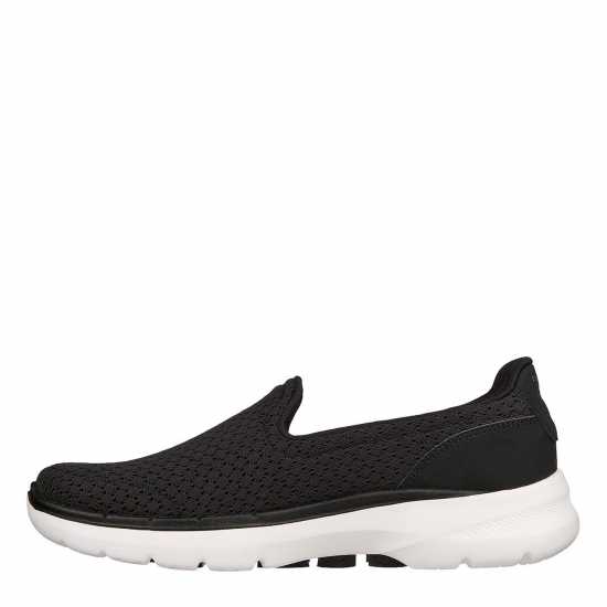 Skechers Мъжки Маратонки Go Walk 6 Sea Coast Womens Trainers Черно/Бяло 
