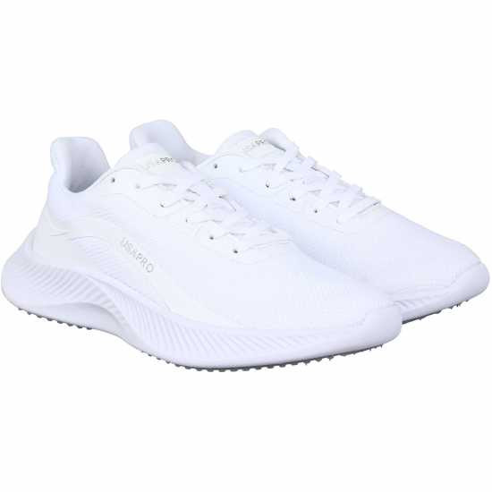 Usa Pro Мъжки Маратонки Womens Trainers Бяло/Бяло Дамски високи кецове