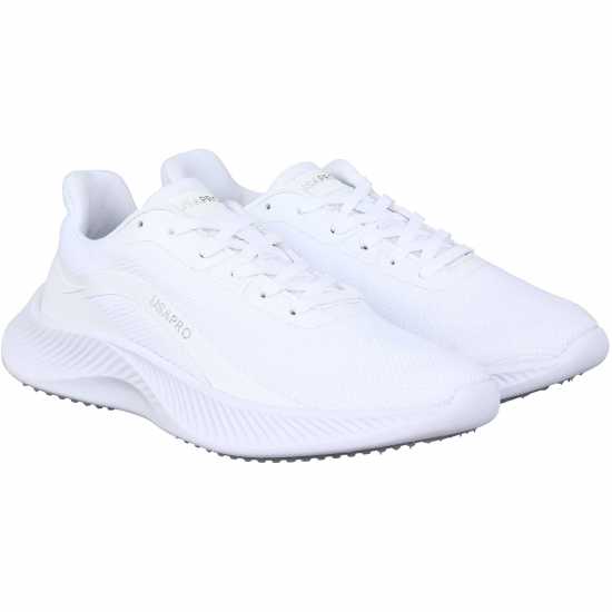 Usa Pro Мъжки Маратонки Womens Trainers White/White Дамски маратонки