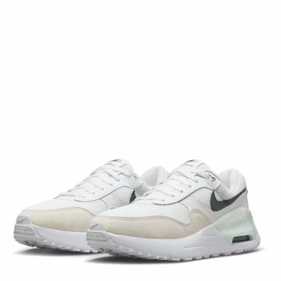 Nike Мъжки Маратонки Air Max Systm Womens Trainers Бяло/Черно 