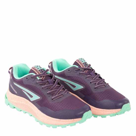 Karrimor Дамски Маратонки Бягане По Пътеки Tempo 8 Ladies Trail Running Shoes Purple/Mint Дамски маратонки