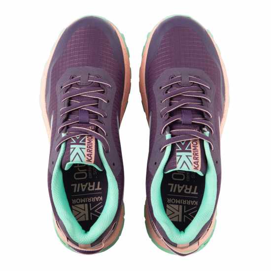 Karrimor Дамски Маратонки Бягане По Пътеки Tempo 8 Ladies Trail Running Shoes Purple/Mint Дамски маратонки