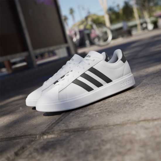 Adidas Womens Grand Court Sneakers Бяло/Черно Дамски маратонки