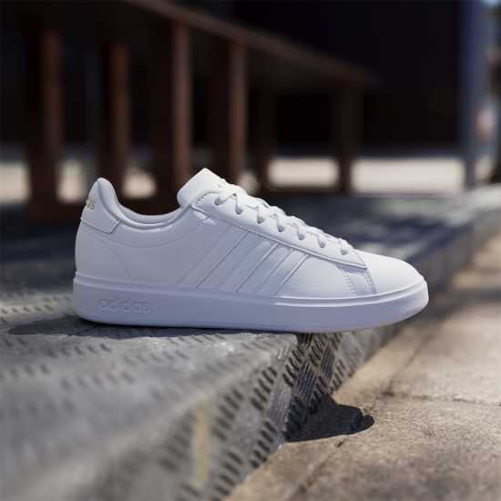 Adidas Womens Grand Court Sneakers Бяло/Бяло/Злато Дамски маратонки