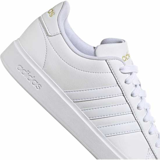 Adidas Womens Grand Court Sneakers Бяло/Бяло/Злато Дамски маратонки