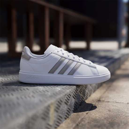 Adidas Womens Grand Court Sneakers Бяло/Платина Дамски маратонки