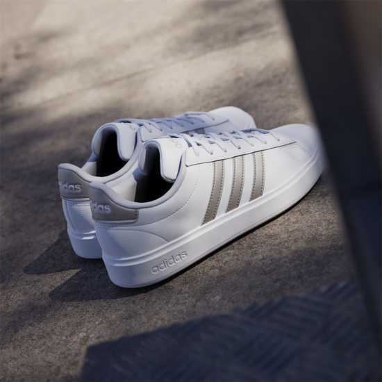 Adidas Womens Grand Court Sneakers Бяло/Платина Дамски маратонки