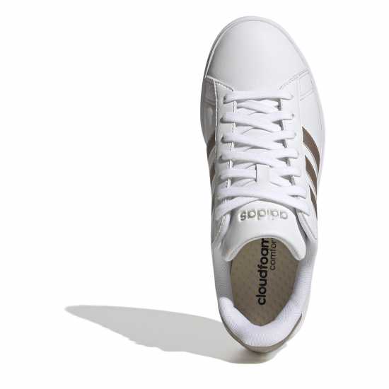 Adidas Womens Grand Court Sneakers Бяло/Платина Дамски маратонки