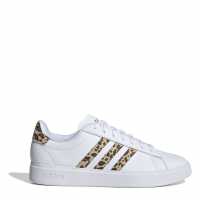 Adidas Womens Grand Court Sneakers Бяло/Леопард Дамски маратонки