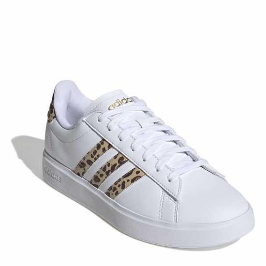 Adidas Womens Grand Court Sneakers Бяло/Леопард Дамски маратонки