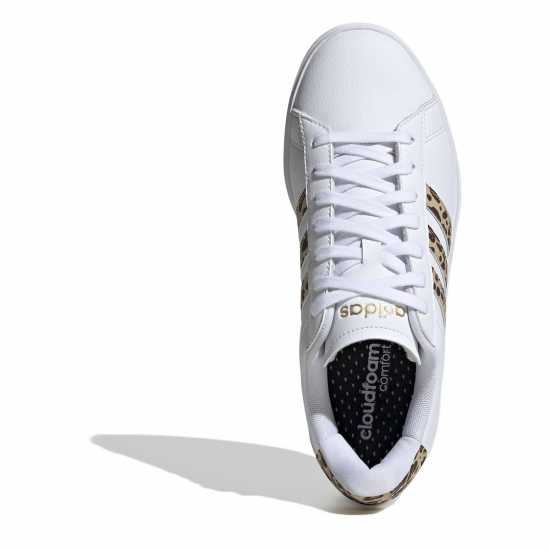 Adidas Womens Grand Court Sneakers Бяло/Леопард Дамски маратонки