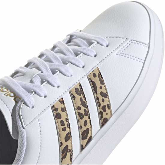Adidas Womens Grand Court Sneakers Бяло/Леопард Дамски маратонки