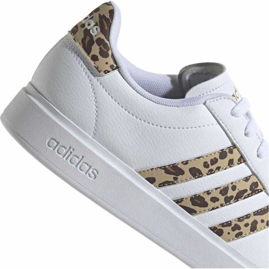 Adidas Womens Grand Court Sneakers Бяло/Леопард Дамски маратонки