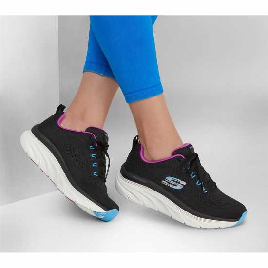 Дамски маратонки Skechers D'Lux Walker - Fresh Finesse Women's Trainers Черно Skechers D'Lux Walker - Fresh Finesse Women's Trainers Черно Дамски маратонки