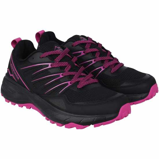 Karrimor Caracal Trail Trainers Ladies Черно/Ягода Дамски маратонки