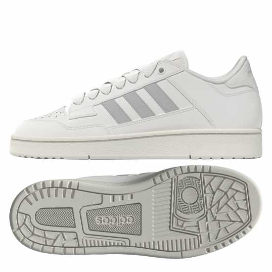 Adidas Rapid Court Low-Top Trainers Womens Три бяло Дамски маратонки