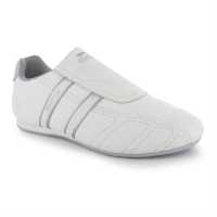 Slazenger Дамски Маратонки Warrior Ladies Trainers Бяло/сребро Дамски високи кецове