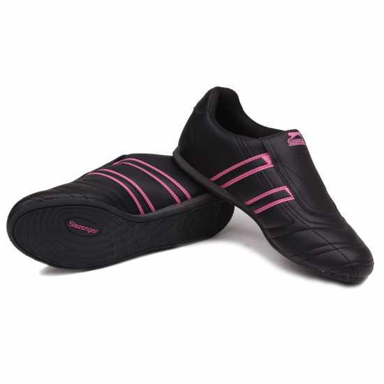 Slazenger Дамски Маратонки Warrior Ladies Trainers Black/Cerise Дамски маратонки