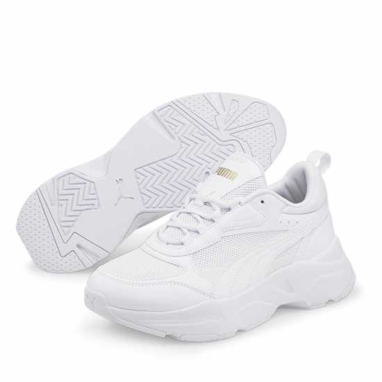 Дамски маратонки Puma Cassia Trainers Ladies Бяло/Злато Puma Cassia Trainers Ladies Бяло/Злато Дамски маратонки