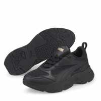 Puma Cassia Trainers Ladies Black/ Gold Дамски маратонки