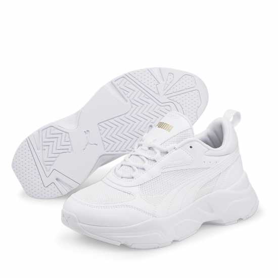 Дамски маратонки Puma Cassia Trainers Ladies Бяло/Злато Puma Cassia Trainers Ladies Бяло/Злато Дамски маратонки