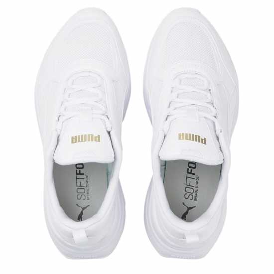 Дамски маратонки Puma Cassia Trainers Ladies Бяло/Злато Puma Cassia Trainers Ladies Бяло/Злато Дамски маратонки