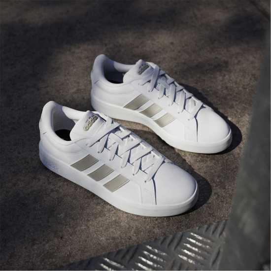Adidas Мъжки Маратонки Grand Court Base Womens Trainers Бяло 
