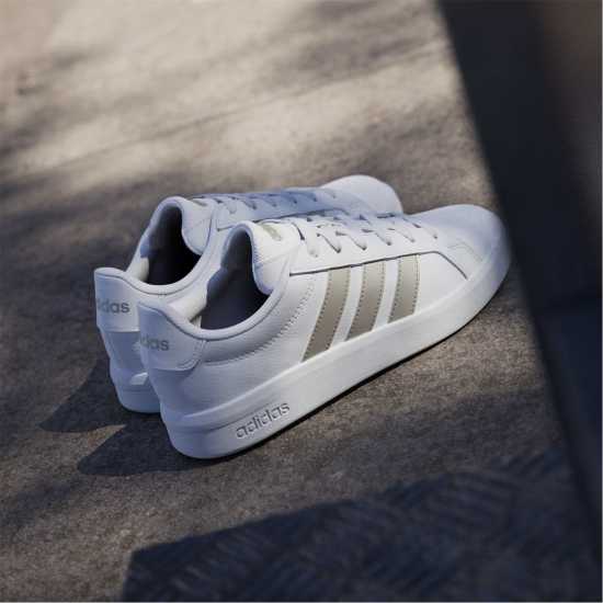 Adidas Мъжки Маратонки Grand Court Base Womens Trainers Бяло 