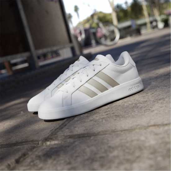 Adidas Мъжки Маратонки Grand Court Base Womens Trainers Бяло 