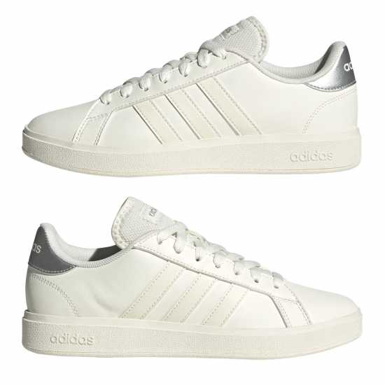 Adidas Мъжки Маратонки Grand Court Base Womens Trainers Core Wht/Slvr Дамски маратонки
