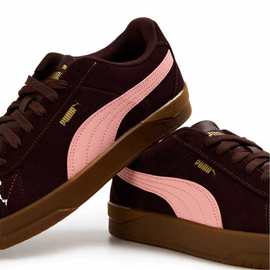 Puma Мъжки Маратонки Jada Suede Womens Trainers Brown/Pink 