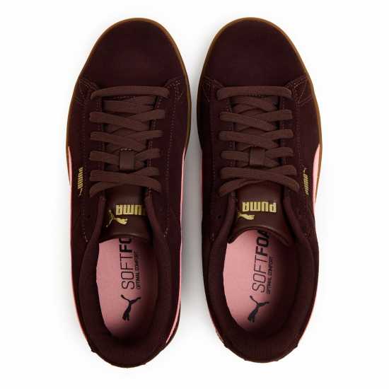 Puma Мъжки Маратонки Jada Suede Womens Trainers Brown/Pink 