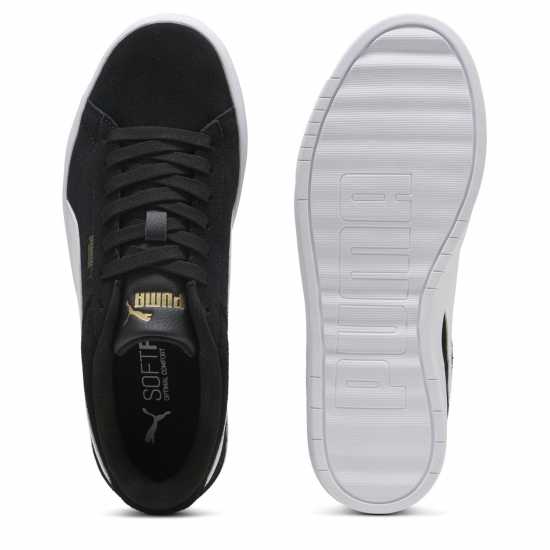 Puma Мъжки Маратонки Jada Suede Womens Trainers Черно/Бяло 