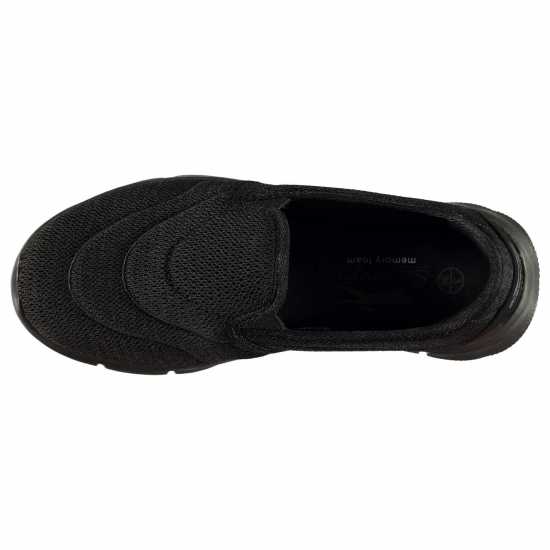 Slazenger Дамски Обувки Без Връзки Zeal Slip On Ladies Shoes Black Mesh Дамски маратонки