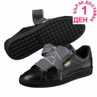 Puma Basket Heart Trainers Black Дамски маратонки