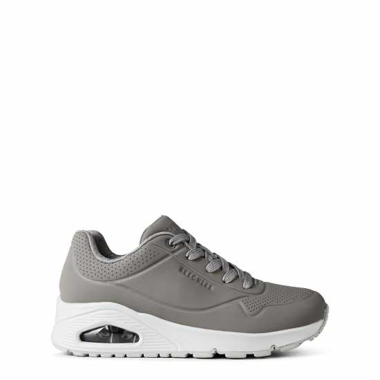 Дамски маратонки Skechers Uno Stand On Air Trainers Womens Сиво/Бяло Skechers Uno Stand On Air Trainers Womens Сиво/Бяло Дамски маратонки