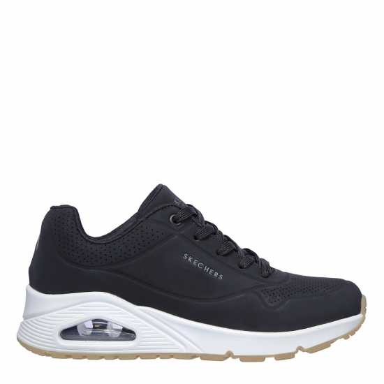 Дамски маратонки Skechers Uno Stand On Air Trainers Womens Черно/Бяло Skechers Uno Stand On Air Trainers Womens Черно/Бяло Дамски маратонки