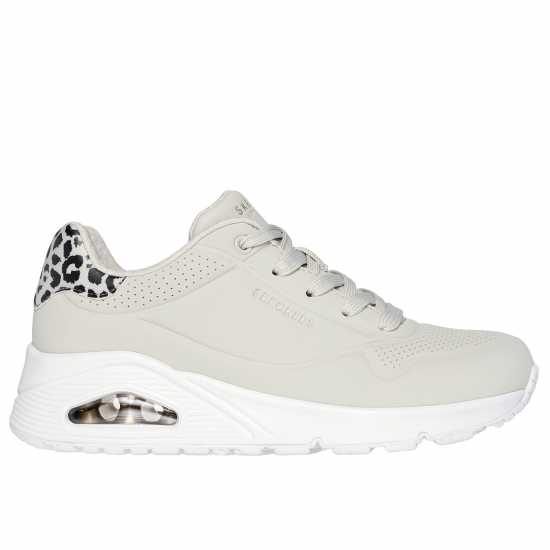 Дамски маратонки Skechers Uno Stand On Air Trainers Womens Бежово/Леопард Skechers Uno Stand On Air Trainers Womens Бежово/Леопард Дамски маратонки