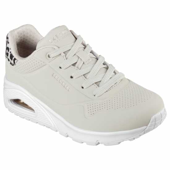 Дамски маратонки Skechers Uno Stand On Air Trainers Womens Бежово/Леопард Skechers Uno Stand On Air Trainers Womens Бежово/Леопард Дамски маратонки