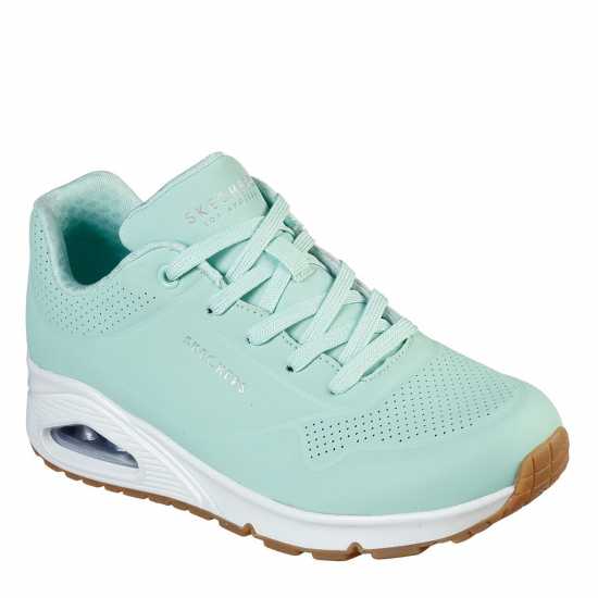 Дамски маратонки Skechers Uno Stand On Air Trainers Womens Black/Metallic Skechers Uno Stand On Air Trainers Womens Black/Metallic Дамски маратонки